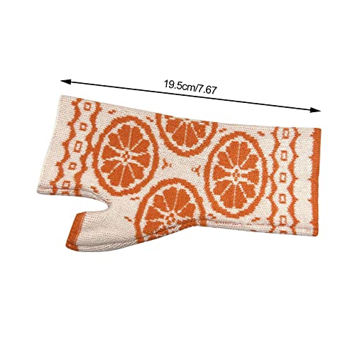Fashion Arm Warm Girls Handmade Orange Gloves Knitted Autumn Winter Gloves Arm Sleeve Goth Retro Crochet Novelty Gloves Women #TOP2