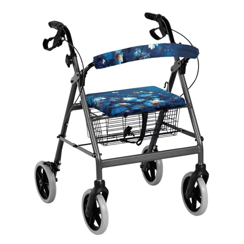 Image of Moon Butterfly Walkers Seat Covers Soft Adjustable Accessories for Rollator Walker Universal Walkers Seat Covers for Men