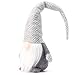 Funoasis Christmas Gnome Gifts Holiday Decoration Kids Birthday Present Handmade Tomte Plush Doll, Home Ornaments Tabletop Santa Figurines 19 Inches (Grey Point)