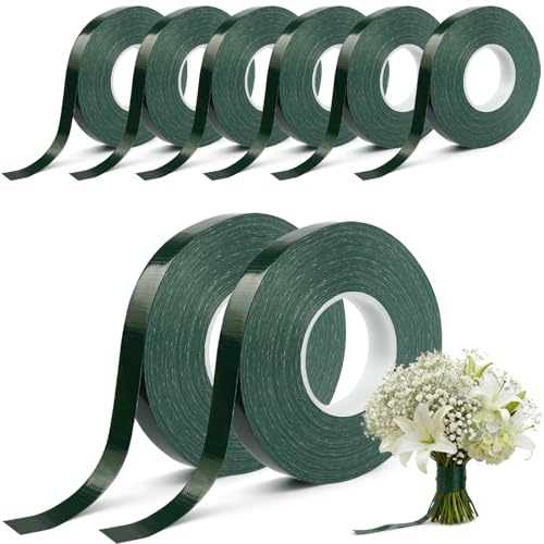 4Pcs Waterproof Floral Tape Green Flower Floral for Craft Bouquet Wrapping