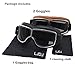 LJDJ Motorcycle Goggles,2 Pack Vintage Anti Fog Pilot PU Leather Glasses Dustproof ATV Off Road Motorbike Helmet Eyewear Protect for Ridding Motorcross Classes Aviator Goggles for Men Women Adult