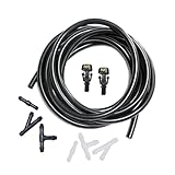 Front Windshield Washer Nozzles Kit for 2004-2013 Ford F150 Wiper Spray Washer Jet and Hose repair kit with 3M Fluid Hose & 6 Connectors