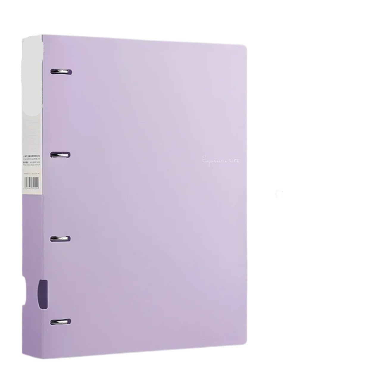 Cartella con raccoglitore a 4 fori for libri visualizzazione di file A4 ad anelli for documenti impermeabile for ufficio e scuola Per Ufficio, Casa e Scuola(PURPLE)