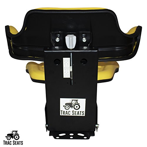 Trac Seats YELL-JD1020-WAF Yellow Suspension Tractor Seat Fits John Deere 1020,1530,2020,2030,2040,2155 thumb #4