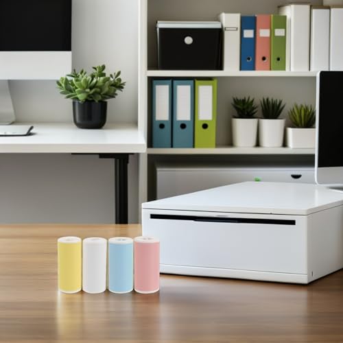 Papier thermosensible adhésif 20 rouleaux haute adhérence multi usage