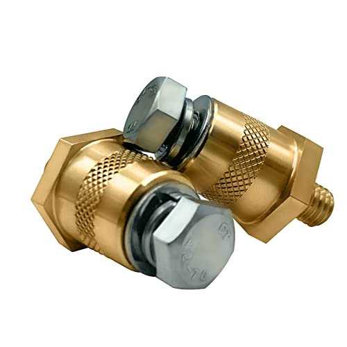 Battery Terminal Connectors,Battery Post Terminals Compatible With GM And Other Accessories To Battery,For 3/8 16 Top or Side Terminal Charging Posts,Cable Terminals,Battery Post Extender (2 Pack)