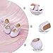Otter MOMO Toddler/Little Girls Flower Girl Shoes Ballerina Flats Shoes Slip-on School Party Light Purple Dress Shoes Size 2
