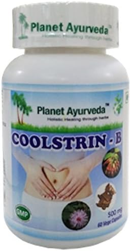Miniatura 2 de Planet Ayurveda Coolstrin B - Botella individual (cada 60 cápsulas, 500 mg) (2)