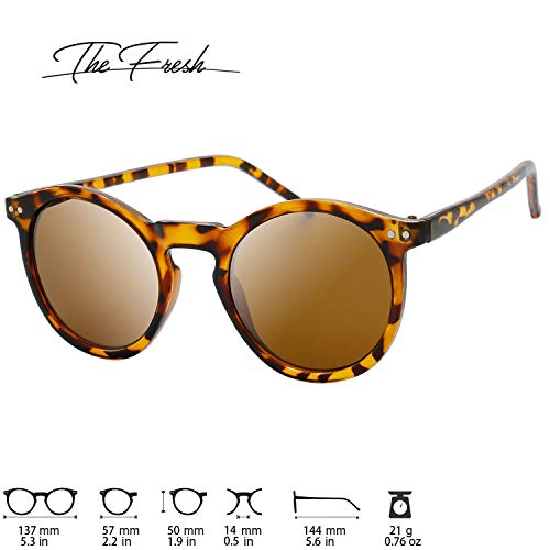 Polarized Sunglasses for Women Vintage Retro Round Lens - Pillow Box Package3