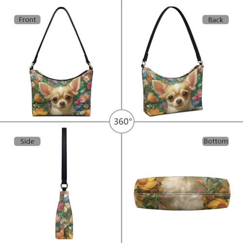 Bolso pequeño de hombro tipo media luna para mujer miniatura 4