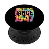 Photo Gallery made in 1947 76 year of being awesome 76 birthday tie dye popsockets popgrip intercambiabile Photo Gallery made in 1947 76 year of being awesome 76 birthday tie dye popsockets popgrip intercambiabile