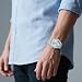 Imagen de SAPPHERO Relojes para Hombre Acero Inoxidable Cuarzo Reloj de Hombres Resistente al Agua con Fecha de Estilo Moderno y Ejecutivo Hombre Azul Plateado