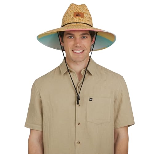 Image of Quiksilver Men's Wide Brim Outdoor Lifeguard Straw Sun Hat