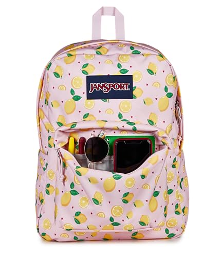 Image of JanSport SuperBreak One Backpack - Durable, Lightweight Bag with 1 Main Compartment, Front Utility Pocket with Built-in Organizer, Premium Backpack, Lemonade Stand