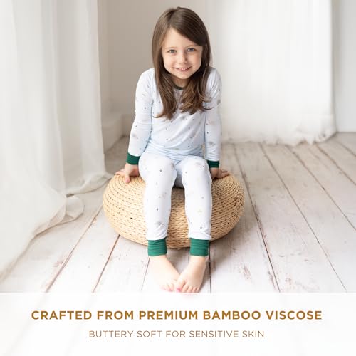 LittleHippo Two-Piece Pajama Set for Boys and Girls, Soft Spandex & Bamboo Viscose, Snug Fit Pajamas, Toddlers, Kids2