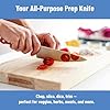 Misen 6.8" Chef Knife – High Carbon Japanese AUS-10 Stainless Steel – Hybrid German & Japanese Blade – Precision Kitchen Knife for Professionals & Home Cooks – Ultimate Cutting Performance - Red #4