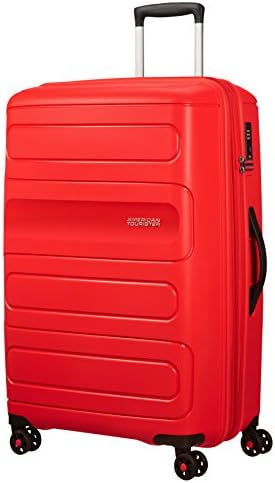 American Tourister Sunside Spinner 77 Expandable, 4.5 KG, 106/118L, Sunset Red