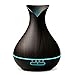NEWKBO 550ml Humidifier Essential Oil Diffuser Wood Grain,7 Color Changing LED Mood Light for Home Yoga Spa Office Bedroom Baby Room