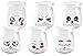 Produktbild Kitchen-dream Joghurtgläser 6 Stück 200ml Gläser mit Deckel Einmachglas für Pudding Milch Joghurt Machen Mini Dessert Cup mit Kunststoffdeckel Pudding Glasflasche mit niedlichen Emoji Design