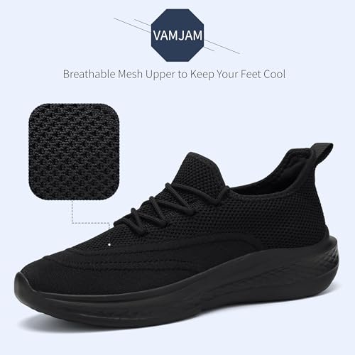 VAMJAM Men's Running Shoes Slip On Walking Shoes Non Slip Lightweight Workout Breathable Gym Sneakers Fashion Mesh Sneakers2