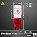Alla Lighting 3800lm ETI 56-SMD Xtreme Super Bright T20 7440 7443 Red LED Bulbs High Power LED 7443 Bulbs 7441 7444 W21W LED Turn Signal Brake Stop Tail Light
