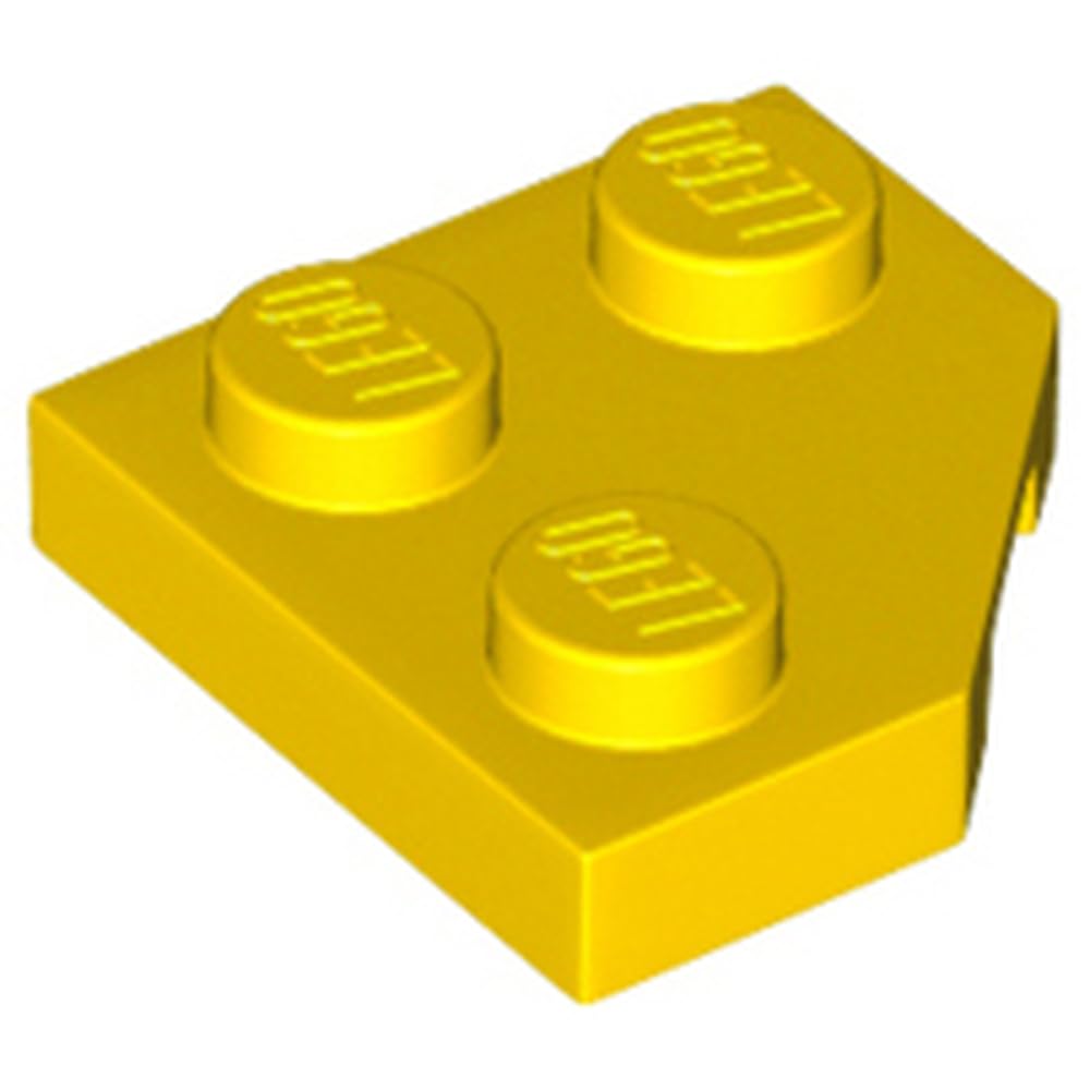 LEGO Wedge, Plate 2 x 2 Cut Corner, Part 26601 (Yellow, 10, Bricks)