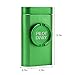 PILOTDIARY Stash Holder Aluminum Magnetic Lid | Special Design with Mini Grinder, Malachite Green
