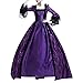 ZEELIY Robe Medievale Victorien Renaissance Femme, Robe en Dentelle Vintage Gothique Longue Manches Flares Deguisement Cosplay Reine Medieval Retro Costume Medieval