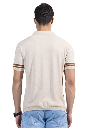 Armisto Men's 100% Cotton Fancy Party Polo T-Shirt/Neutral Colour