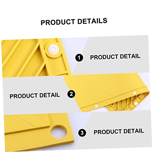 TOYANDONA 1Pc Kruipmat Vloerkleed Peuter Tapijt Kids Gewatteerde Speelkleed Oefening Vloermat Baby Mat Puzzel Oefenmat Silicagel Geel Comfortabel Tapijt Dikker Vloerkleed Baby Tapijt - Afbeelding 6