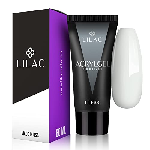 Polygel Per Unghie, Acrylgel Per Costruzioni A Lunga Durata, Ricostruzione, Estensione Gel. Made In U.S.A. (Clean 60 Ml)