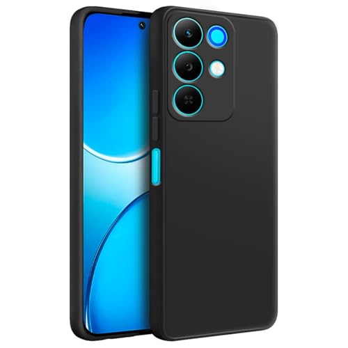 Fashionury Liquid Silicon Back Cover for Realme Narzo 90X 5G Black - Image 2