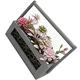 Garten Künstlicher Blumenkorb Figur Modell Realistische Vintage Lebensszene Puppenhaus Rollenspiel Pflanze Fotografie Requisite Miniaturkorb