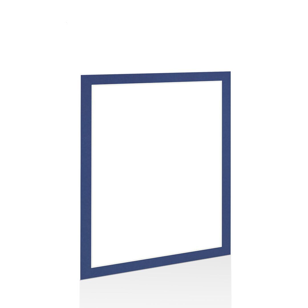 Procut Global 90x70cm Blue Picture Mounts to Fit 80x60cm Aperture - Precision Cut Cardboard Photo Mount - Ideal for Frames, Prints, Artwork & Certificates - Sizes & Colours Available