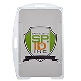 Rigid Open Faced Clear Single ID Card Holder by Specialist ID, Packaged and Sold Individually