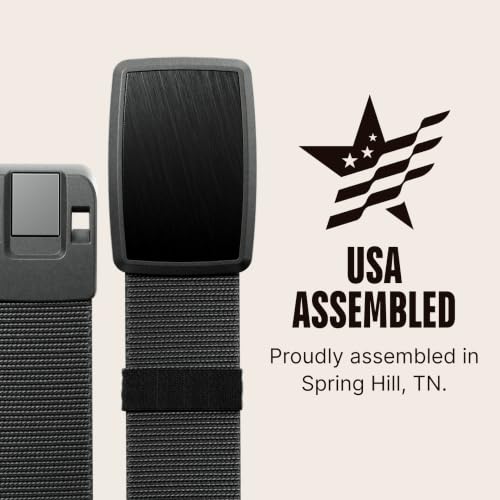 Image of Groove Life Groove Belt Low Profile Magnetic Stretch Belt for Men | Slim Low-Profile, Design, Quick-Snap Magnetic Buckle, Stretch Webbing, Fits Most Belt Loops, Built for Everyday Wear