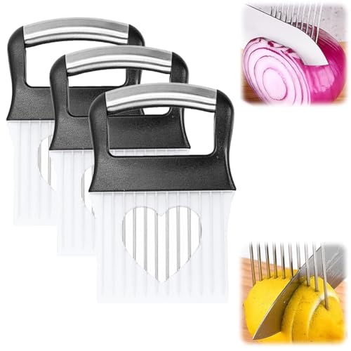 Stainless Steel Onion Slice Holder,Upgraded Onion Holder for Slicing,Lemon Slicer