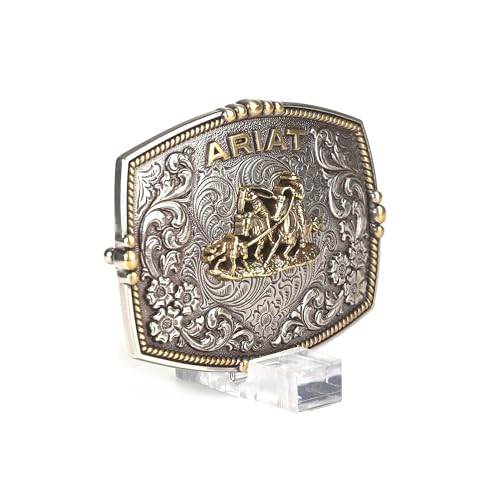 Hebilla rectangular Ariat con cordon de cuerda estilo rodeo unisex 2