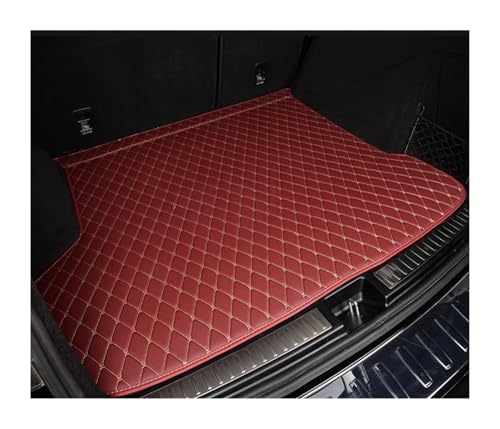 Tapis de Coffre en Cuir Premium Benz W204 Finition Sur-Mesure Bordeaux