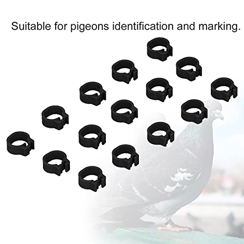 100 peças de anéis de identificação de 8 mm para perna de aves domésticas sem palavras acessórios (p
