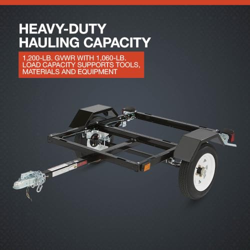 Image of Ultra-Tow 40in. x 48in. Steel Utility Trailer Kit, 1060-Lb. Capacity, 1200-Lb. GVWR