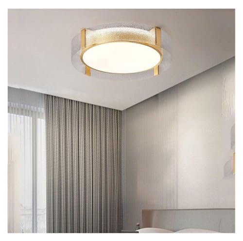 Plafonnier chic en cuivre luxe D60cm luminaire haut de gamme salon