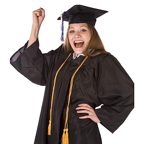 Cordon d'honneur de remise de diplôme vert blanc jaune en polyester tressé 170,2 cm - 7