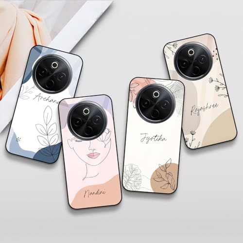 Image of COLORflow Back Cover Compatible with Vivo T4 5G / Y300 Pro 5G / iQOO Z10 5G | Aesthetic Name Color Customized | Shockproof TPU Bumper with Camera Protection Back Cover