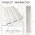 NovaGrid Panel 2PCS 3D Groove Texture Panel Sound Insulation Flat Noodles Wall Panel Solid Core Design, Suitable for Interior Decoration 5.2 inches x 0.34 inches (Frost Cedar)