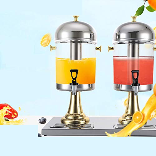 Dispensador de bebidas de cristal con soporte para grifo, para cerveza, agua, jugo, cócteles y bebidas frías, ideal para fiestas y eventos