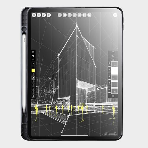 Étui iPad 10.2 antichoc avec rabat rigide et coque interne en silicone