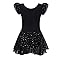 Robe De Ballet Pour Fille - Justaucorps Coton Avec Jupe Tutu - Manches Courtes - Pour Danse, Gymnastique, Spectacle - Taille 2 à 12 Ans
