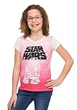 Star Wars' Girls T-Shirt, Pink, Large/12/14