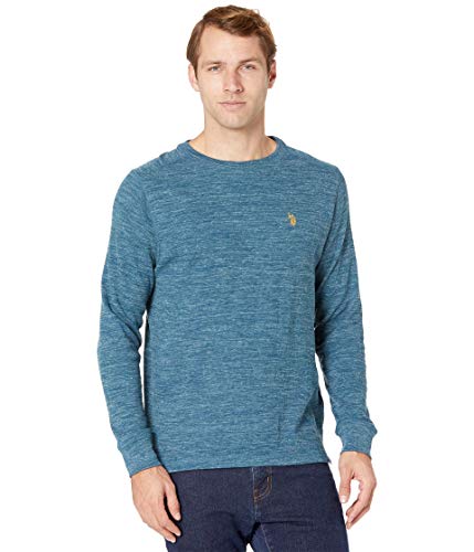 U.S. Polo Assn. Men's Spece Dye Crew Neck Thermal Shirt